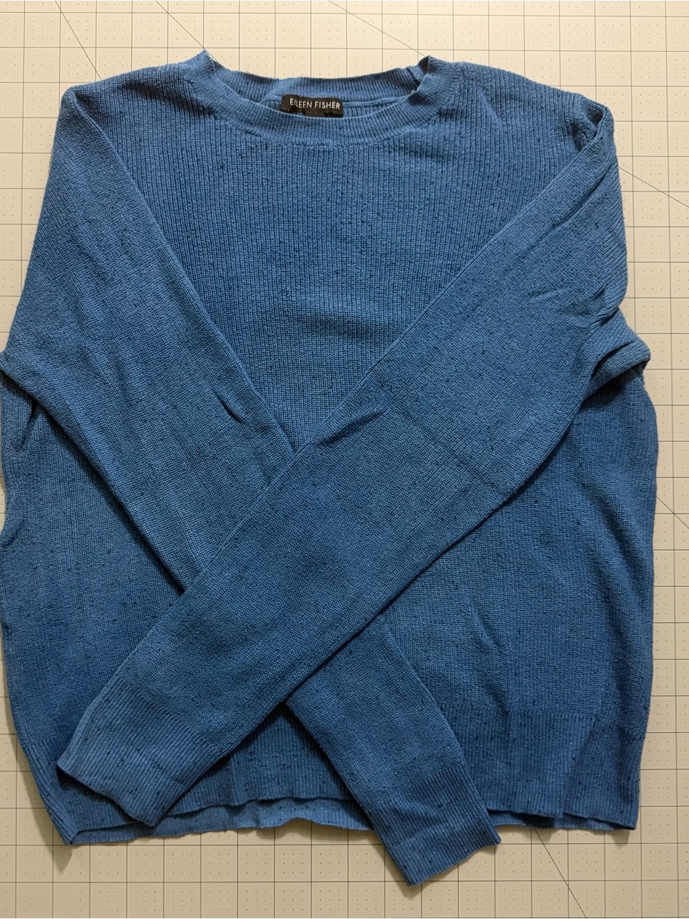 Eileen Fisher DenimBlue Crewneck Sweater